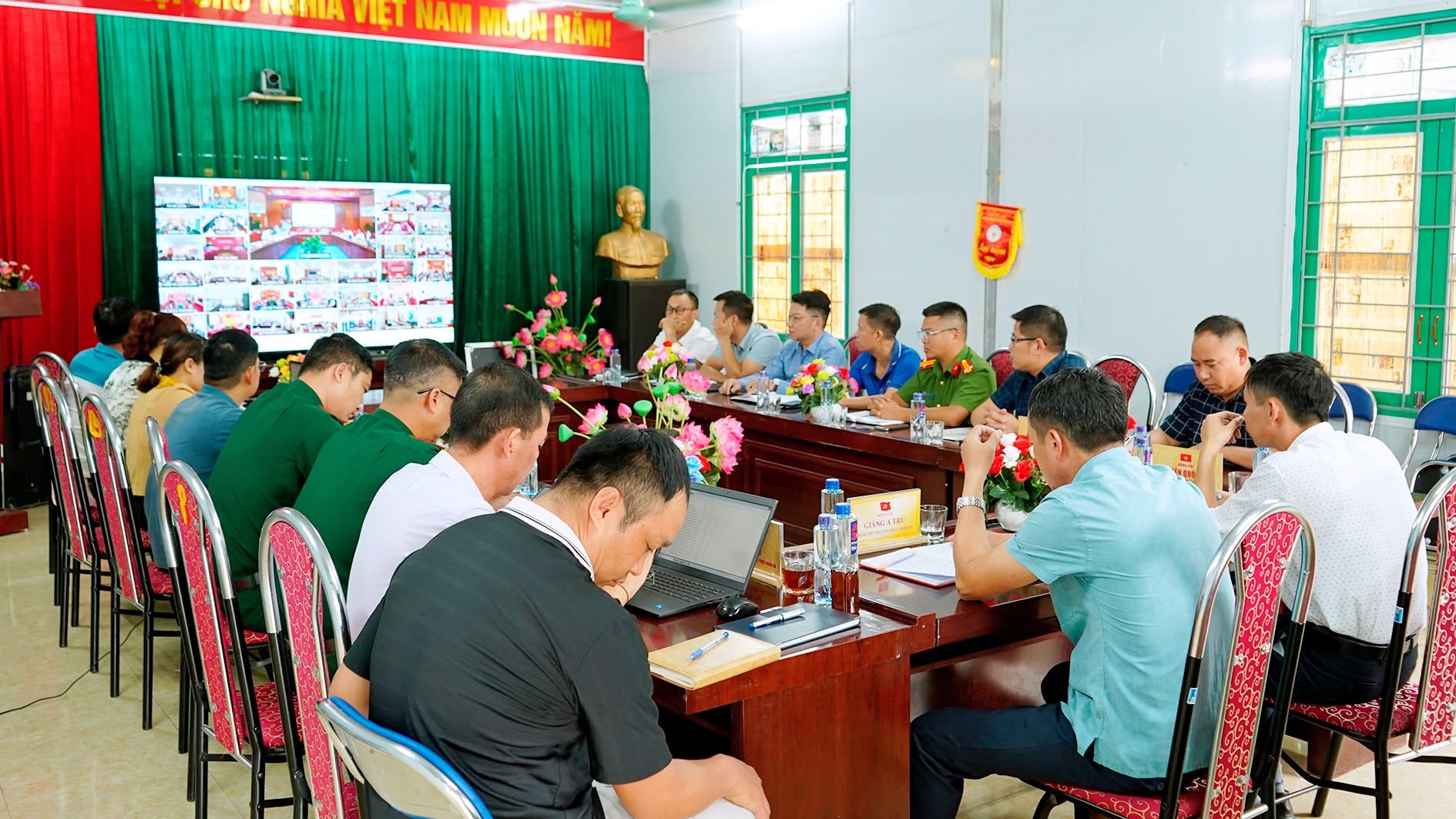 XÃ QUẢNG LÂM THAM DỰ PHIÊN HỌP TRỰC TUYẾN VỚI UBND TỈNH THÁNG 7 NĂM 2026