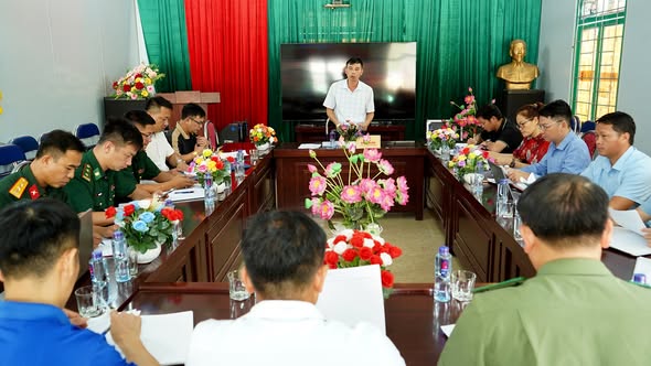 UBND XÃ QUẢNG LÂM HỌP THÀNH VIÊN UBND XÃ THÁNG 7 NĂM 2026