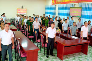 XÃ QUẢNG LÂM TRIỂN KHAI NHIỆM VỤ TẠI BUỔI CHÀO CỜ ĐẦU THÁNG 10