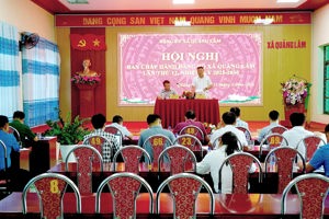 HỘI NGHỊ BAN CHẤP HÀNH ĐẢNG BỘ XÃ QUẢNG LÂM LẦN THỨ 12