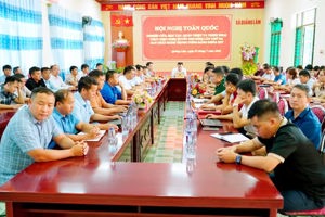 XÃ QUẢNG LÂM THAM GIA HỘI NGHỊ TOÀN QUỐC HỌC TẬP, QUÁN TRIỆT NGHỊ QUYẾT HỘI NGHỊ LẦN THỨ 3 BAN CHẤP HÀNH TRUNG ƯƠNG ĐẢNG KHÓA XIV