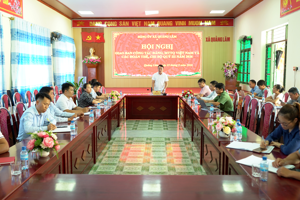 ĐẢNG ỦY XÃ QUẢNG LÂM GIAO BAN CÔNG TÁC ĐẢNG QUÝ III NĂM 2026