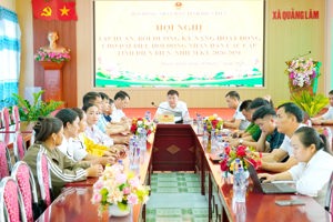 XÃ QUẢNG LÂM THAM GIA BỒI DƯỠNG KỸ NĂNG HOẠT ĐỘNG CHO ĐẠI BIỂU HĐND