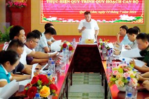 XÃ QUẢNG LÂM TỔ CHỨC CÁC HỘI NGHỊ THỰC HIỆN QUY TRÌNH QUY HOẠCH CÁN BỘ CÁC NHIỆM KỲ 2025-2036.