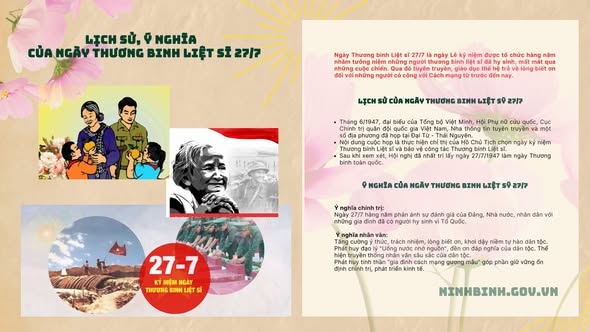 Ý NGHĨA NGÀY THƯƠNG BINH - LIỆT SĨ 27/7