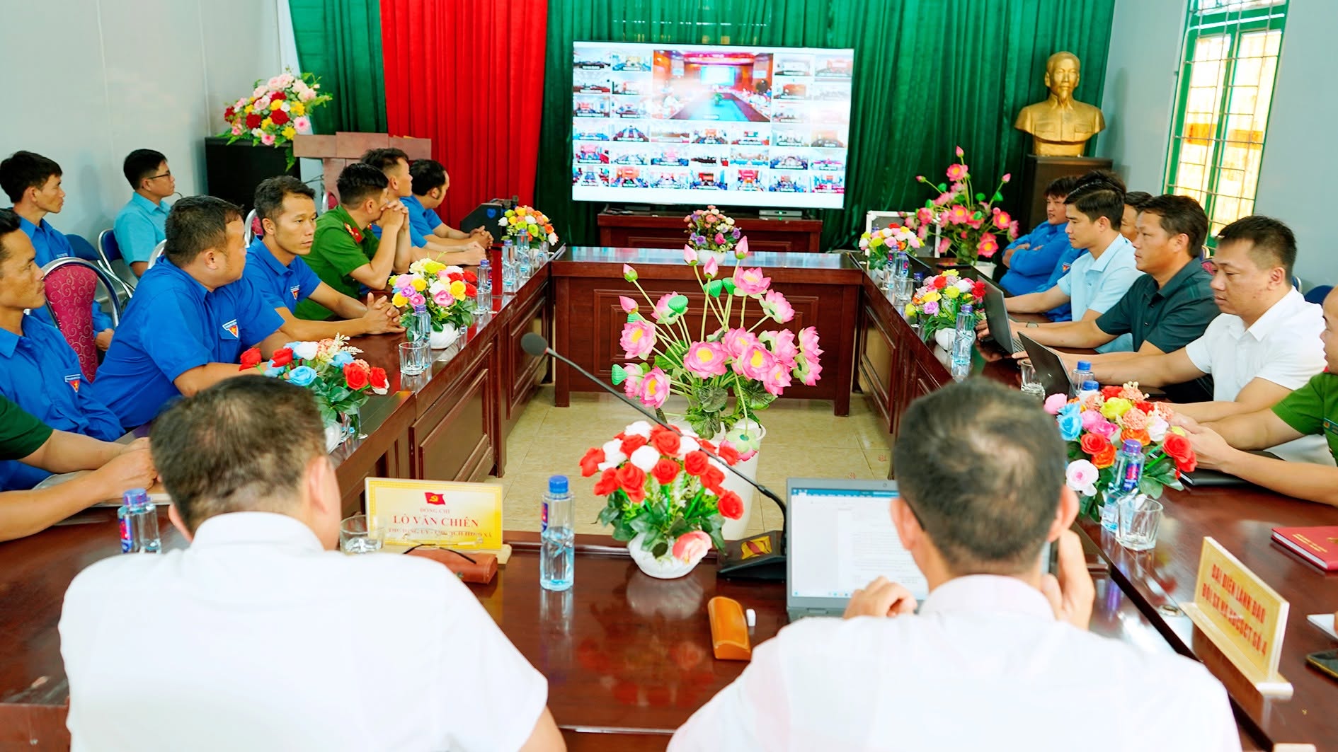 XÃ QUẢNG LÂM THAM DỰ HỘI NGHỊ TRỰC TUYẾN ĐỐI THOẠI CỦA CHỦ TỊCH UBND TỈNH VỚI THANH NIÊN TRÊN ĐỊA BÀN TỈNH ĐIỆN BIÊN NĂM 2026