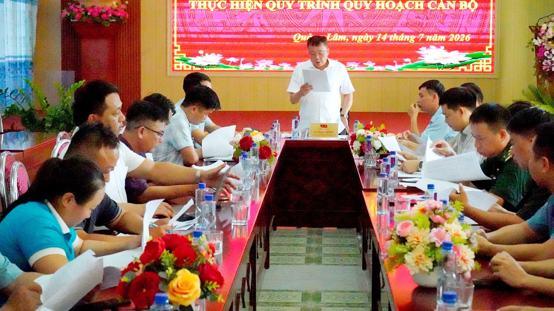 XÃ QUẢNG LÂM TỔ CHỨC CÁC HỘI NGHỊ THỰC HIỆN QUY TRÌNH QUY HOẠCH CÁN BỘ CÁC NHIỆM KỲ 2025-2036.